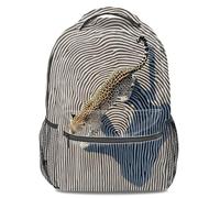 Spotted Leopard and Zebra Print Backpack Unisex Fashion School Bag 16 inch (print 3)