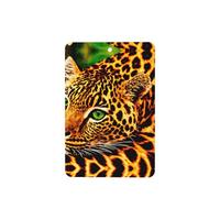 Spotted Leopard Pattern Car Air Fresheners 4 Pcs Rectangle Hanging Aromatherapy Tablets Scented Fresheners For Bedroom Bathroom