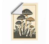 Spotted Mushroom Study Botanical Unframed Wall Art Print A3 (42×29.7cm), Wall Decor for Living Room, Bedroom, Office & Home, Art Gift