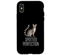 Spotted Perfection Elegant Genet Cat Lover Case for iPhone X/XS