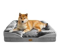 Spotted Play Orthopedic Dog Bed with Sides - Dog Sofa Beds for Large Dogs, Supportive Foam Pet Couch Bed with Washable Removable Cover, Waterproof Lining and Non-Slip