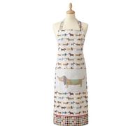 SPOTTED SAUSAGE DOG DACHSHUND COTTON KITCHEN APRON