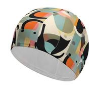 Spotted Tiger High Elasticity Swimming Caps Adult Non-Slip Waterproof Swim Caps Long Hair Swimmings Hat Women Swims Hat