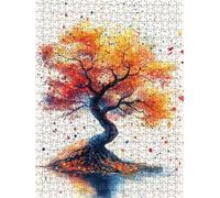 Spotted Tree Jigsaw Puzzles for Adults 3000, 3000 Piece Jigsaw Puzzles, Challenging Puzzle, Classic Educational Jigsaws Games, Fun Family Activities, for Home Wall Decoration Gift DX0YL0-67