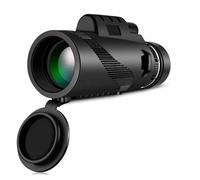 Spotting Scope 80X100 Hd Monocular Telescope 8000M Long Range Zoom Bak4 Prism Telescope With/without Tripod Phone Clip Hunting Outdoor Camping Powerful Eyepiece And Magnification(BlackB Standard)
