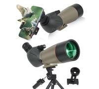 Spotting Scope,Ultra HD 25-75X70 Telescope, Dual Focusing ED,Waterproof Scope FMC Lens-BAK4 Prism with Carrying Case Tripod for Target Shooting Hunting Bird Watching Wildlife Scenery (hunse)