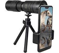 Spotting Telescope, 10-300X40mm Super Telephoto Zoom Monocular Telescope - Compact Waterproof Telescope with Smartphone Adapter Tripod Suit for Hiking Camping Bird Watching