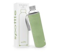 spottle glass water bottle 1 litre neoprene sleeve borosilicate drinking 500ml 750ml 1L lid kids adults dishwasher safe for all beverages