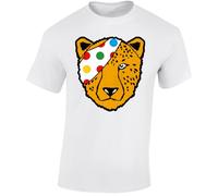 Spotty 2025 Mens T-Shirt Cheetah Leopard Spotty School Unisex Gift Boys Girls Kids Tshirt Printed Design White - Medium