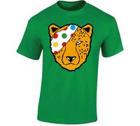 Spotty 2025 Mens T-Shirt Cheetah Leopard Spotty School Unisex Gift Boys Girls Kids Tshirt Printed Design Irish Green - Small