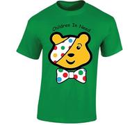 Spotty 2025 Mens T-Shirt Funny Bow Bear Spotty School Unisex Gift Boys Girls Kids Tshirt Printed Design Irish Green - XX-Large