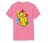 Spotty Bear Kids T Shirt Charity Children Dotty Spot Top Tee Gift Baby Pink
