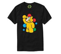 Spotty Bear Kids T Shirt Charity Children Dotty Spot Top Tee Gift Black