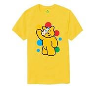 Spotty Bear Kids T Shirt Charity Children Dotty Spot Top Tee Gift Yellow