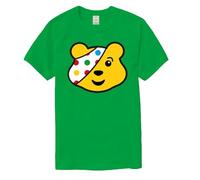 Spotty Bear Kids T-Shirt for Spotty Day - Men Women School Charity Soft Cotton Fabric Support Awareness for a Great Cause Tee Green