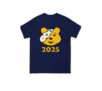 Spotty Bear T-Shirt 2025 - Pudsey Inspired Cartoon Bear Design - Children Support in Need Tee for Men, Women & Kids - Charity Spotty Day Unisex Top Navy