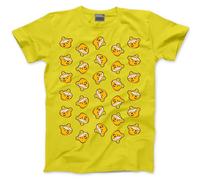 Spotty Bear Tshirt - Children's Spotty Top Spotted Bear Face Kid T-Shirt Spots Day Friday Unisex School Charity Tee - 9-11 Years Yellow