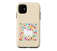 Spotty Cool Llama Sunglasses Colorful Polka Dots Case for iPhone 11