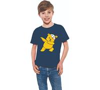 Spotty Dabbing Bear T-Shirt 2024 - Pudsey Inspired Bear Design for Children Support in Need, Tee for Men, Women & Kids Navy
