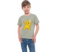 Spotty Dabbing Bear T-Shirt 2024 - Pudsey Inspired Bear Design for Children Support in Need, Tee for Men, Women & Kids Heather Grey