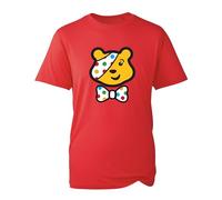 Spotty Day Bear Face 2024 Novelty T-Shirt, Children Need School Boys Girls Pudsey Day Support Unisex Kids Adults Tee Top (Red, 3XL)