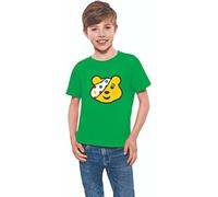 Spotty Day T-Shirts 2024 - Pudsey Inspired Bear Tee for Children Support in Need, Kids' School Spot Face Top for Men & Women, Green