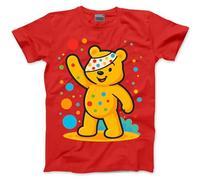 Spotty Day Tshirt - Spots Top Spotted Bear in Need Adults, Teens and Kids T-Shirt Spots Day Dotty Friday Unisex School Charity Tee - 7-8 Years Red