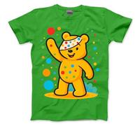 Spotty Day Tshirt - Spots Top Spotted Bear in Need Adults, Teens and Kids T-Shirt Spots Day Dotty Friday Unisex School Charity Tee - M Green
