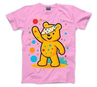 Spotty Day Tshirt - Spots Top Spotted Bear in Need Adults, Teens and Kids T-Shirt Spots Day Dotty Friday Unisex School Charity Tee - 9-11 Years Pink