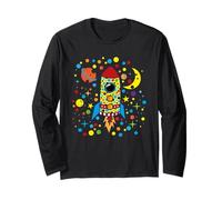 Spotty Dotted Rocket for Kids, Cute Colorful Space Dot Day Long Sleeve T-Shirt