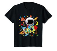 Spotty Dotted Rocket for Kids, Cute Colorful Space Dot Day T-Shirt