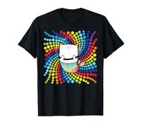 Spotty Kawaii Mermaid Cat Colorful Dots Value Graphic T-Shirt