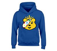 Spotty Mens Hoody Boys Pullover Party Jumper Funny Bear Crown Spotty School Unisex Gift Girls Kids Hoodie Top Printed Design Royal Blue - Youth X-Large (Age 12-13)