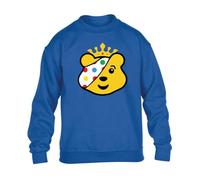 Spotty Mens Sweatshirt Boys Pullover Party Jumper Bear Crown Spotty School Unisex Gift Girls Kids Sweat Top Printed Design Royal Blue - Youth X-Small (Age 3-4)