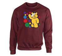 Spotty Mens Sweatshirt Boys Pullover Party Jumper Support Bear Panda Spotty School Unisex Gift Girls Kids Sweat Top Printed Design