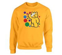 Spotty Mens Sweatshirt Boys Pullover Party Jumper Support Bear Panda Spotty School Unisex Gift Girls Kids Sweat Top Printed Design