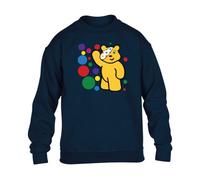 Spotty Mens Sweatshirt Boys Pullover Party Jumper Support Bear Panda Spotty School Unisex Gift Girls Kids Sweat Top Printed Design