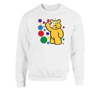Spotty Mens Sweatshirt Boys Pullover Party Jumper Support Bear Panda Spotty School Unisex Gift Girls Kids Sweat Top Printed Design