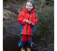 Spotty Otter Adventure Unlined Waterproof Jacket - Red - Size: 7-8 Years