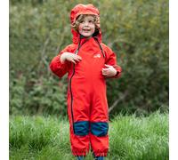 Spotty Otter Adventure Unlined Waterproof Splashsuit - Red - Size: 1-2 Years