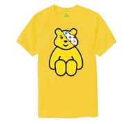 Spotty Sitting Bear Kids T Shirt Top Tee Children School Need Day 2025 Yellow