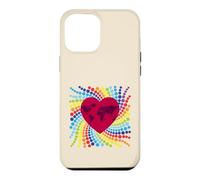 Spotty World Map Heart Global Unity Colorful Design Case for iPhone 12 Pro Max