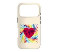 Spotty World Map Heart Global Unity Colorful Design Case for iPhone 17 Pro