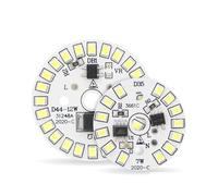 SPOUPKFKCK 10pcs/lot LED Chip For Lamp Bulb 3W 5W 7W 9W 12W SMD 2835 Round Light Beads AC 220V-240V Lighting Spotlight 90 Lumen/W(12W)