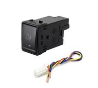 SPOUPKFKCK 1PC Car LED Parking Radar Power Steering Wheel Heat Fog Light Switch Push Button Fit For Nissan Navara Sylphy 12-19 X-TRAIL 14-20(Rear fog lights)