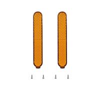 SPOUPKFKCK Front Rear Wheel Tyre Cover Hub Protective Shell Decoration Fit For Xiaomi Pro2 1S M365 Mi3 E- Scooter Reflector Night Safety Strip(Giallo.)