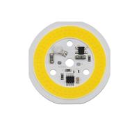 SPOUPKFKCK LED COB Chip 220V Driverless High Brightness 9W 12W 15W Warm Cold Natural White Module Fit For Floodlights Round Bulb Lamp Chips(Warm White 3000K,9W)
