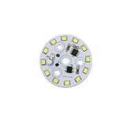 SPOUPKFKCK Round Led Chip On Board SMD2835 Smart IC Driverless AC 220V Fit For GU10 Downlight Spotlight 5W 7W 9W 12W LED Bulb Lamp(220V 7W,3000K(Warm white))
