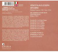 SPOURNI 6 SONATAS FOR 2 CELLOS NEW CD