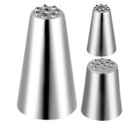 Spout for - Set of 3 Multi Opening Rustproof Baking Tools | Icing Nozzles A | Cupcakes, Pastry, Biscuits, Sweets, Home Pastry, Shop, Restaurant